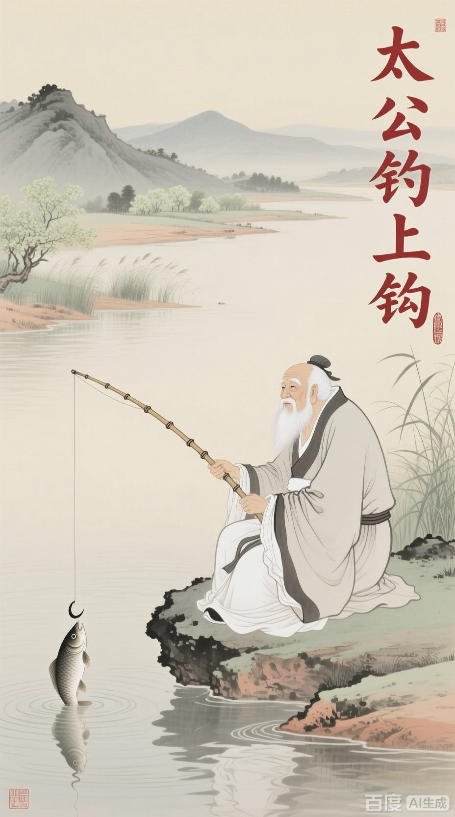 神话故事:姜太公钓鱼