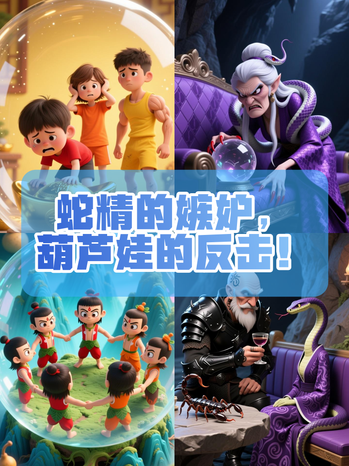 葫芦娃新发现,蛇精因嫉妒设局反被破!