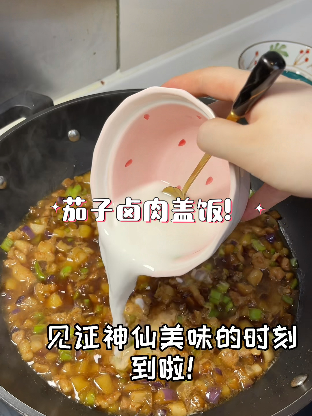 高芋芋教你做茄子卤肉盖饭!