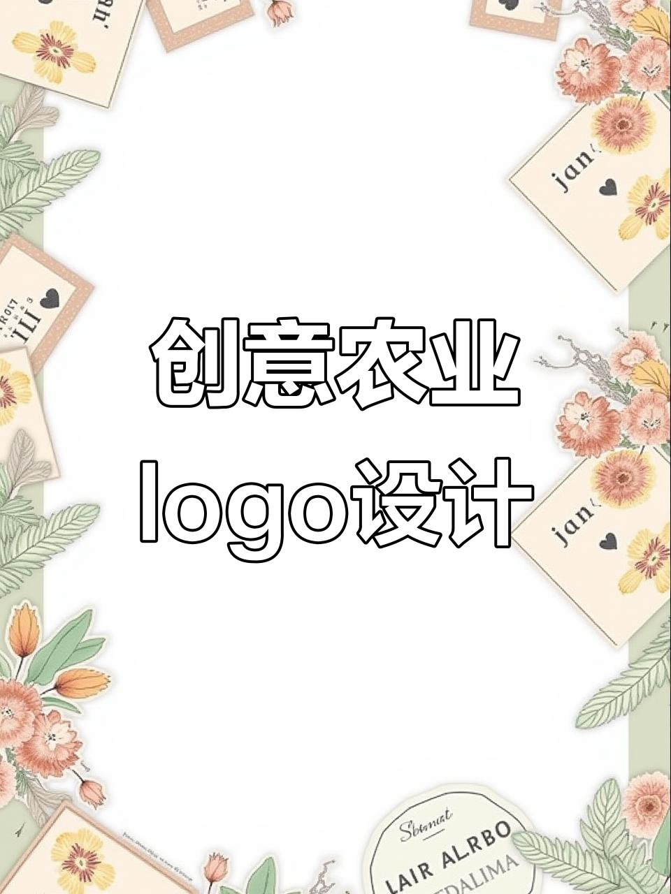 农业公司logo设计：稻穗与手掌的完美结合