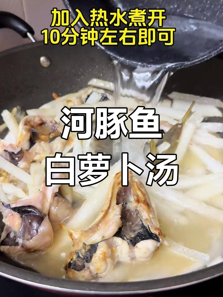 潮汕风味河豚鱼白萝卜汤,爱吃的赞不绝口