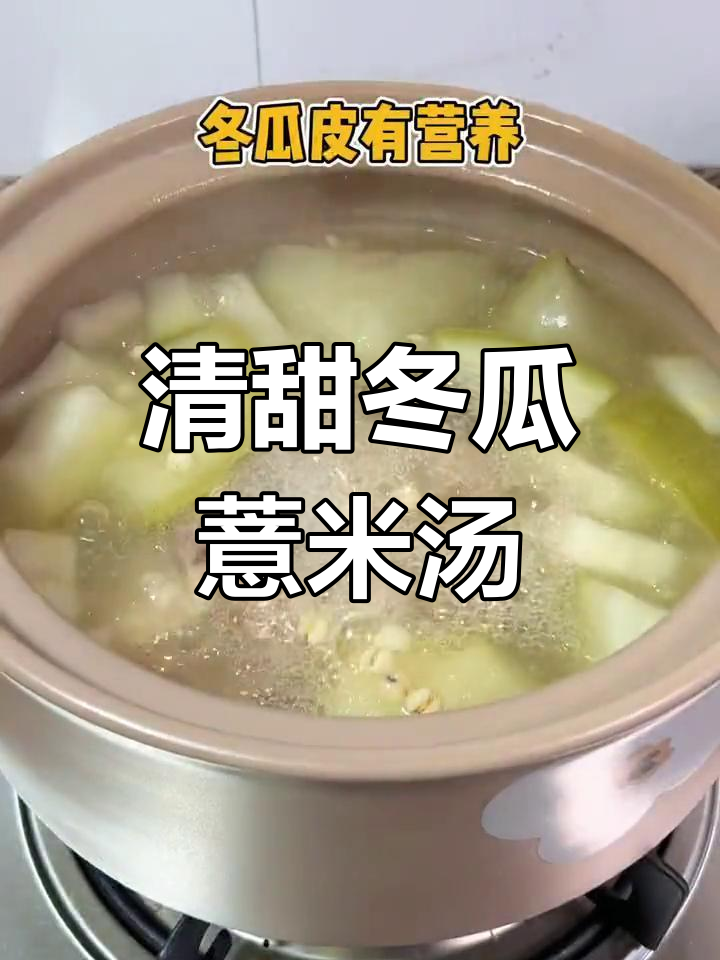 夏季必备!冬瓜薏米猪骨汤,营养满满又好喝