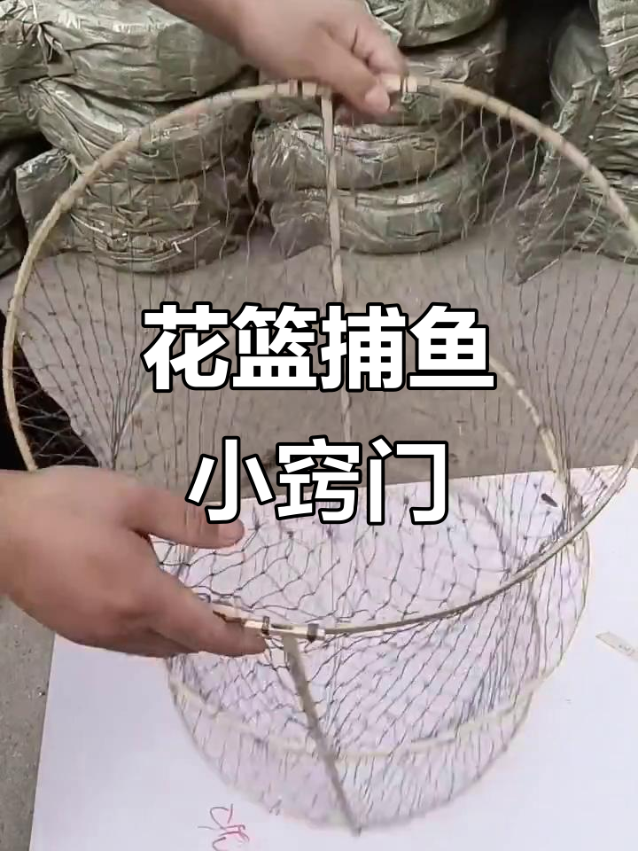 花篮捕鱼技巧大公开,轻松学会民间传统手艺