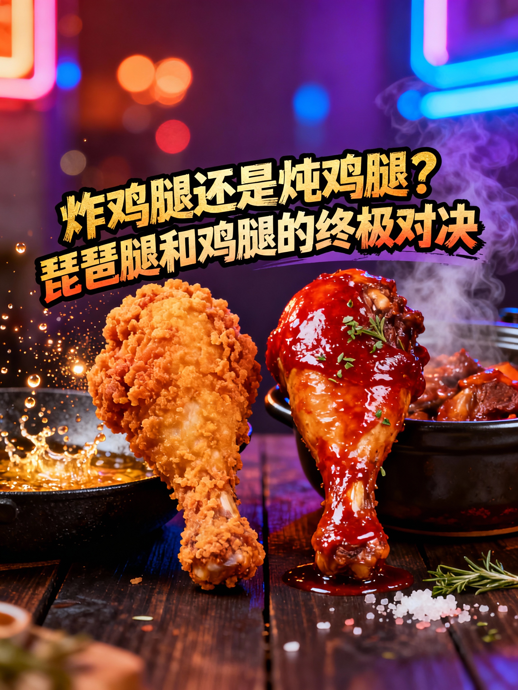 炸鸡腿还是炖鸡腿?琵琶腿和鸡腿的终极对决