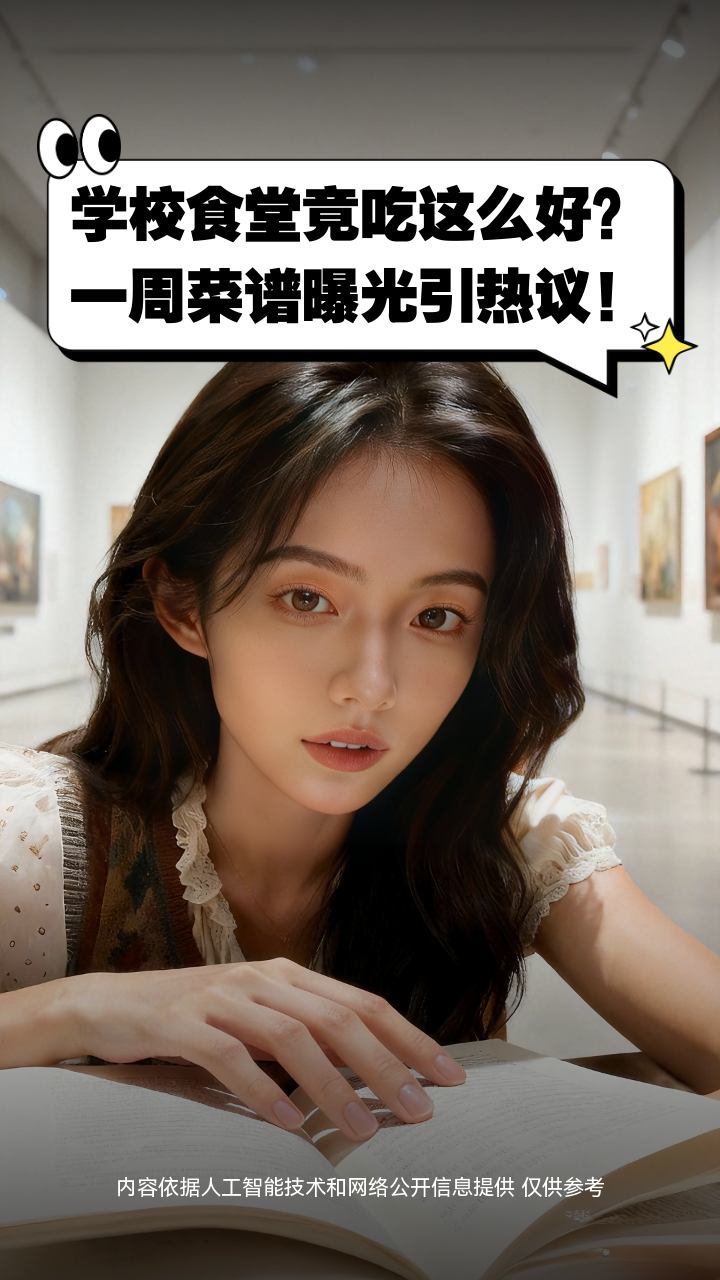 学校食堂竟吃这么好?一周菜谱曝光引热议!