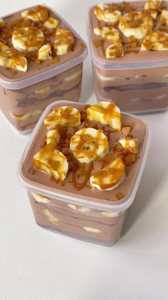 焦糖香蕉巧克力蛋糕无需抹面、一口惊艳