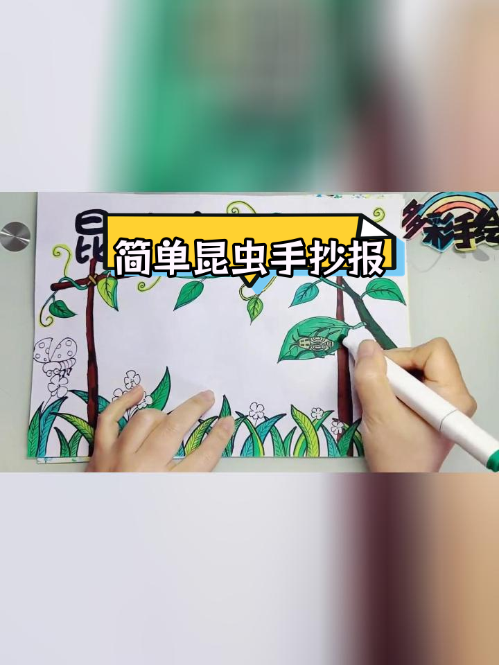 三年级昆虫手抄报教程