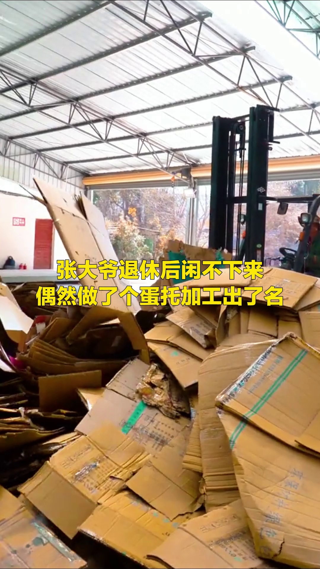 退休后的张大爷闲不住,做蛋托做出了名堂 蛋托机 鸡蛋蛋托 全自动蛋托机