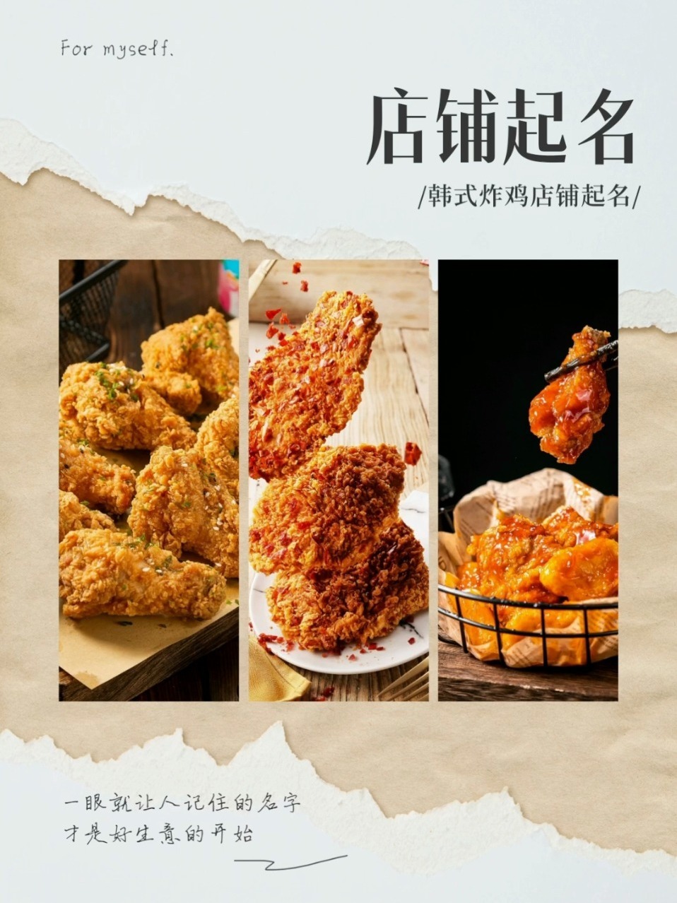 韩式炸鸡,店铺起名!
