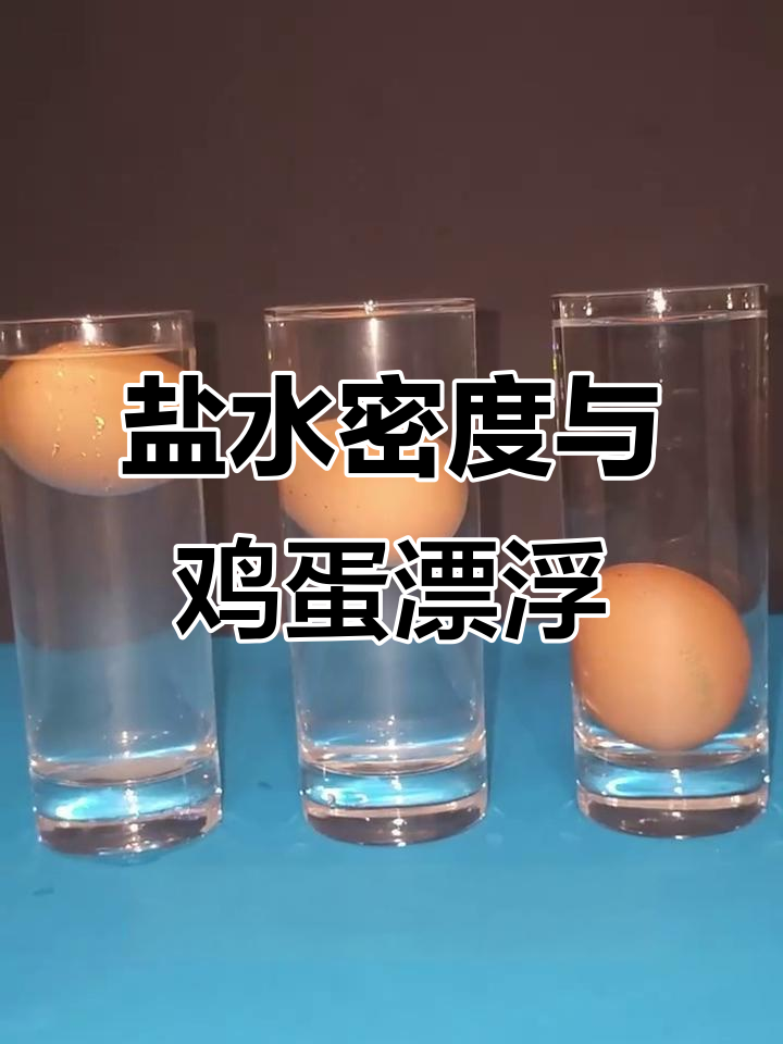 盐浓度改变鸡蛋浮力,原理揭秘