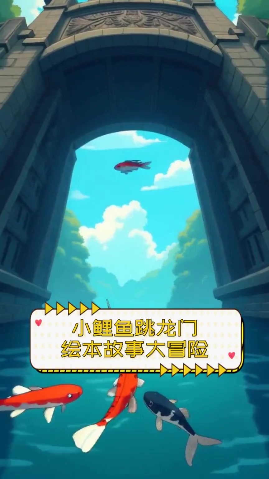 小鲤鱼跳龙门,绘本故事大冒险