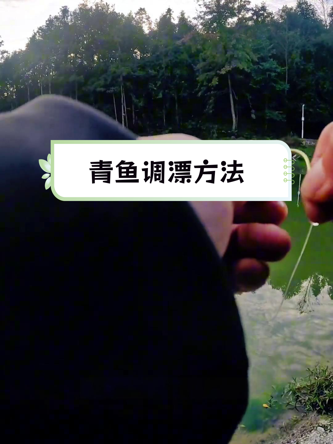 黑坑青鱼调漂技巧:一钩离底,一钩触底的稳定钓法