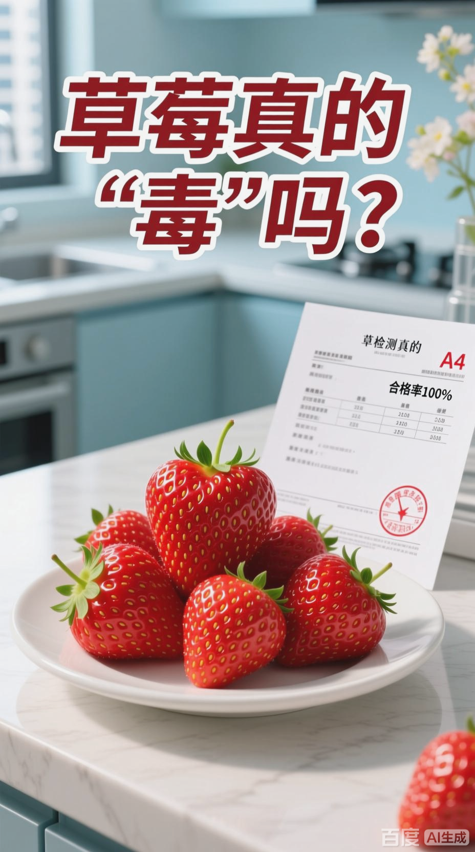 草莓农残真相,合格率极高