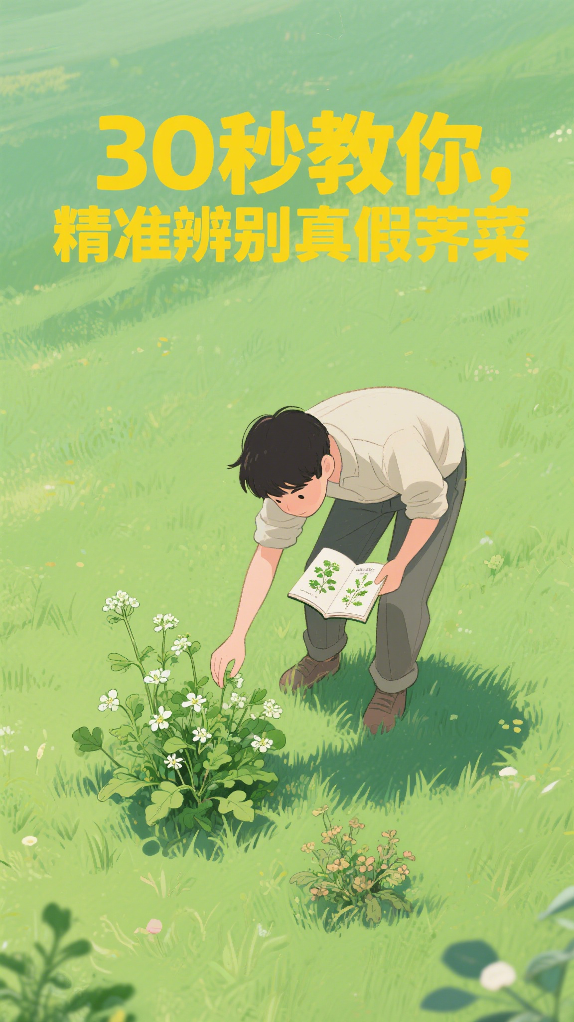 30秒教你,精准辨别真假荠菜