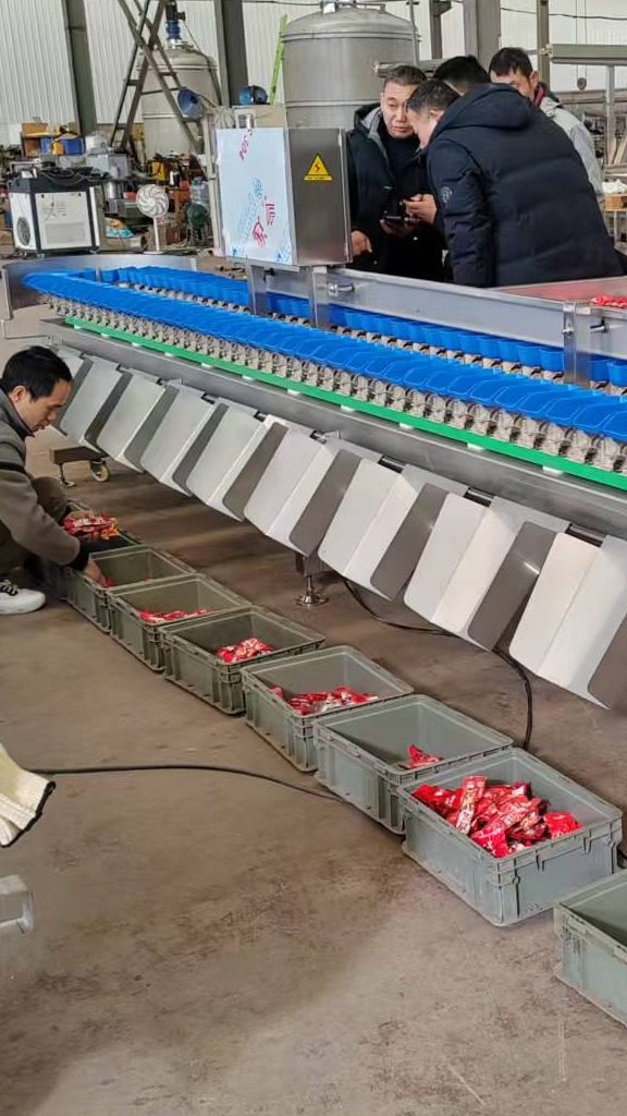 袋装鸡爪重量分选机 鸡头分级机 鸭翅分拣机