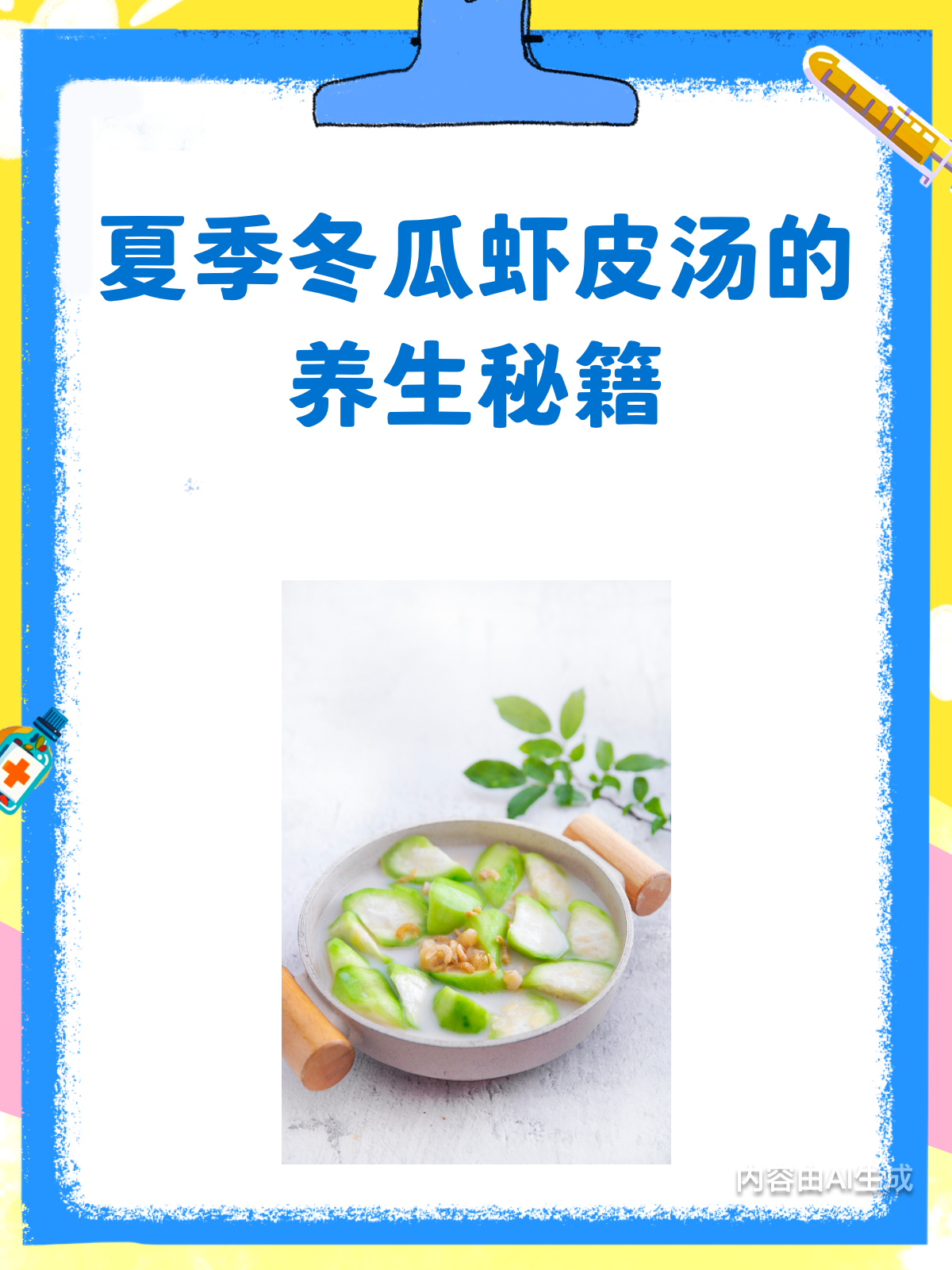 夏季消暑神器!冬瓜虾皮汤的妙处你get了吗?
