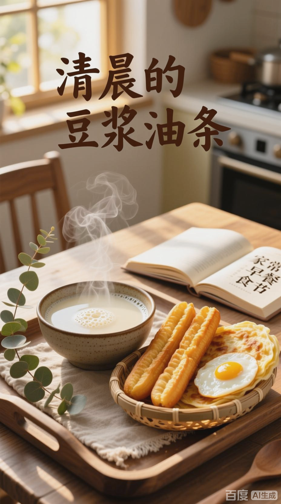 今日早餐:豆浆油条配鸡蛋烙