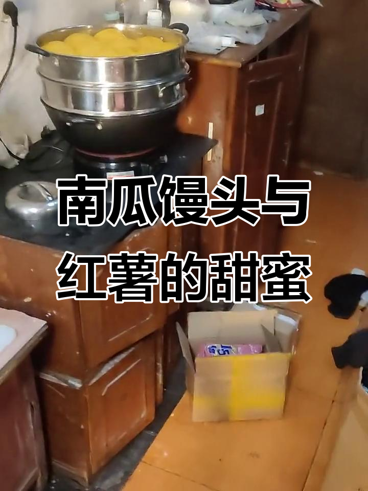 媳妇做的南瓜馒头和红薯,甜到心里去了