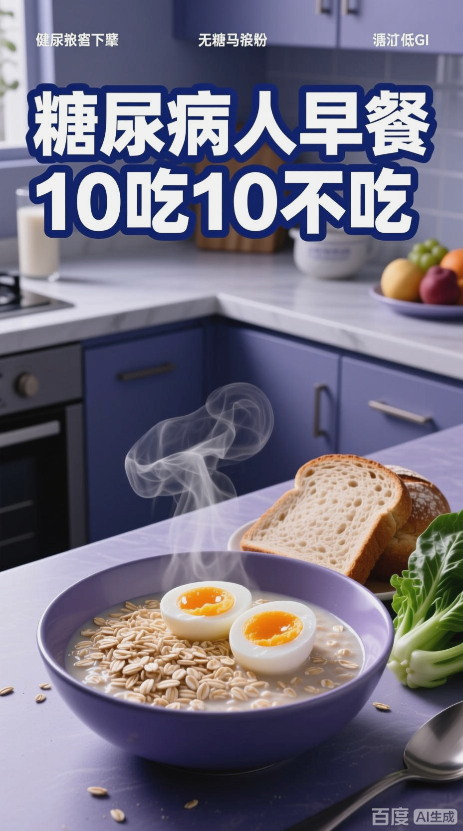 糖尿病人控糖早餐，10吃10不吃清单
