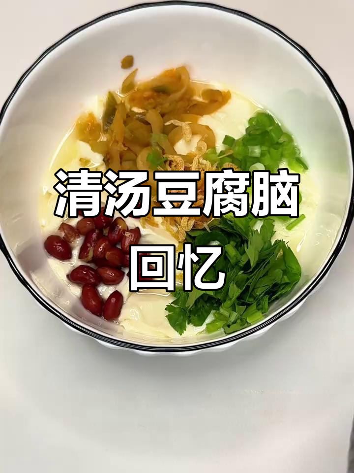 亲手做清汤豆腐脑,虾皮葱花香气扑鼻,回味无穷!
