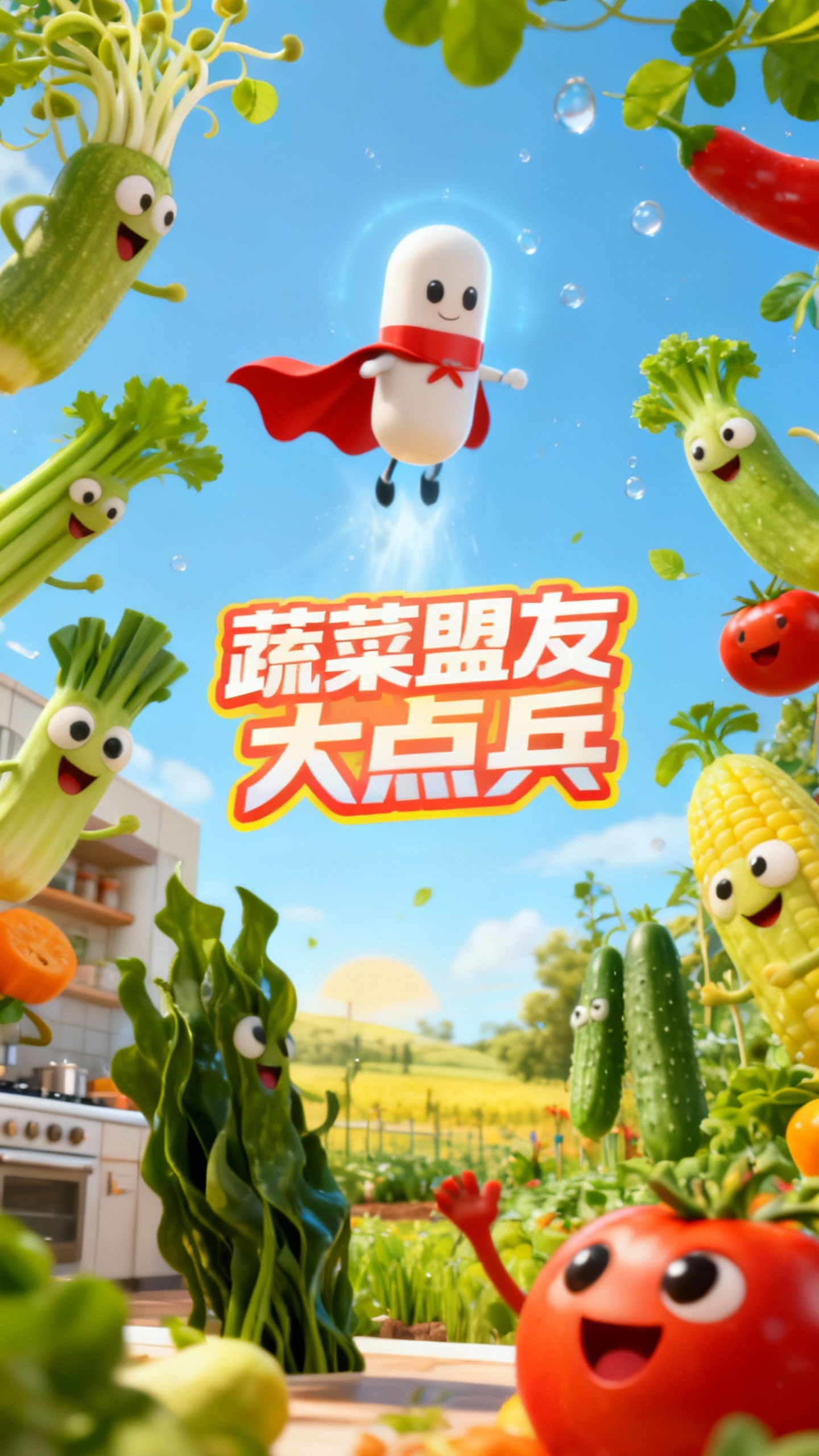 低甜蔬菜与LOHAStyle甜甜丸的卡通之旅