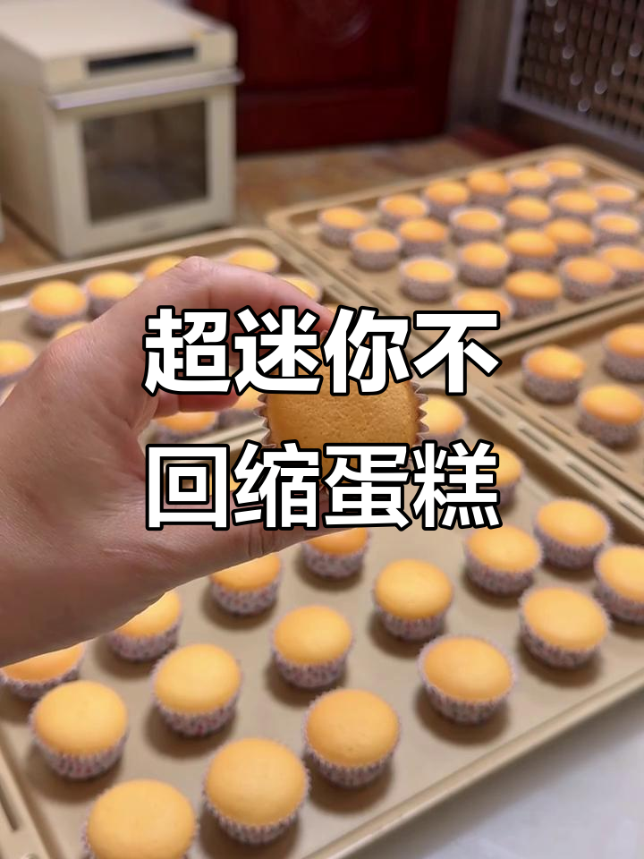 迷你小蛋糕，一口一个停不下来！不回缩不凹底