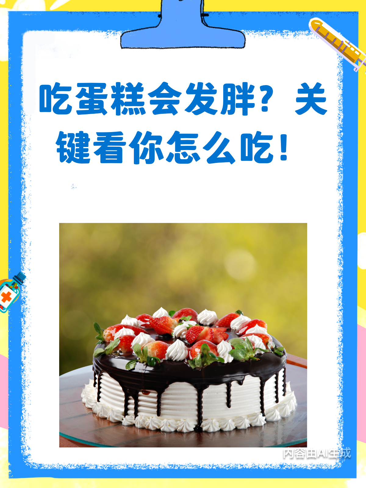 吃蛋糕一定发胖?真相可不是这样哦!