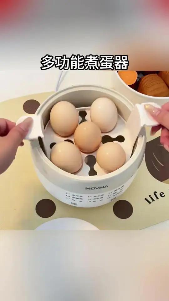 有娃家庭必备煮蛋器,蒸蛋不裂壳,定时又安全 懒人必备蒸蛋器小家电好用鸡蛋羹多功能煮蛋器家用