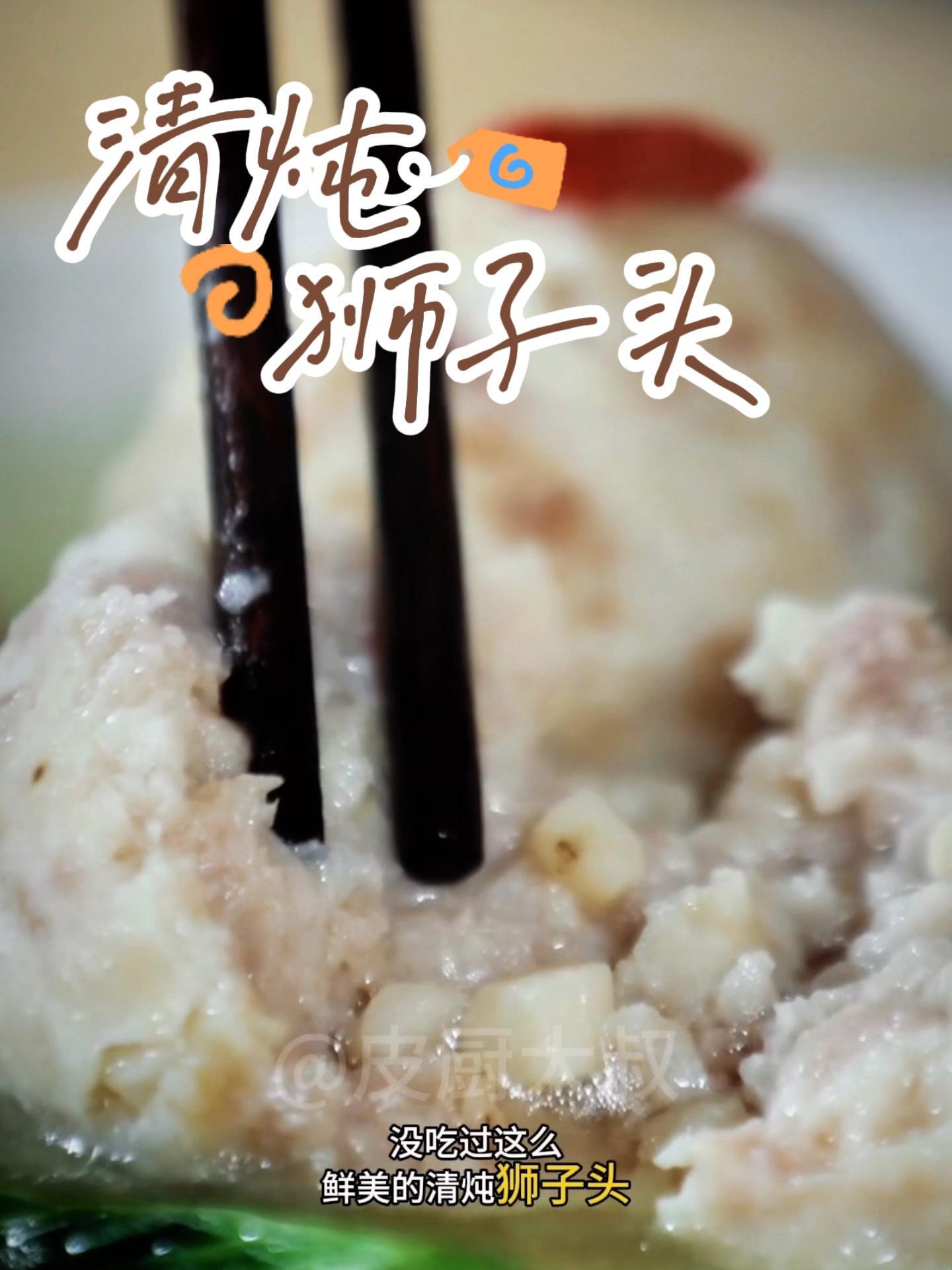 扬州清炖狮子头 皮厨大叔美食 皮厨大叔好物推荐