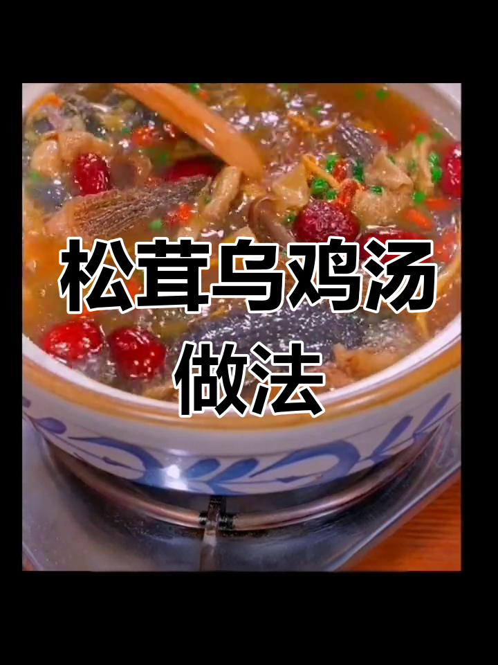 冬季暖心乌鸡汤,松茸菌汤包让炖法更简单
