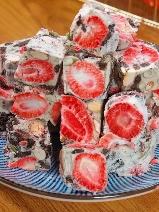 雪花酥教程来了,自己做的真材实料,太好吃了