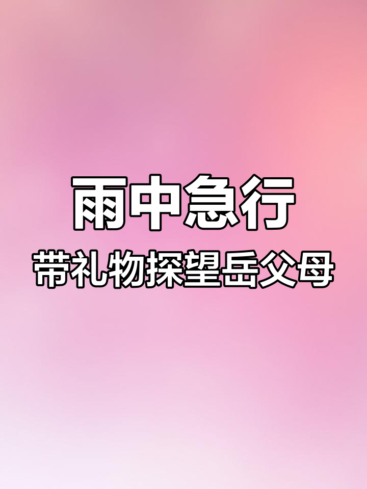 雨水节气赶路,为岳父母送罐罐肉表达孝心