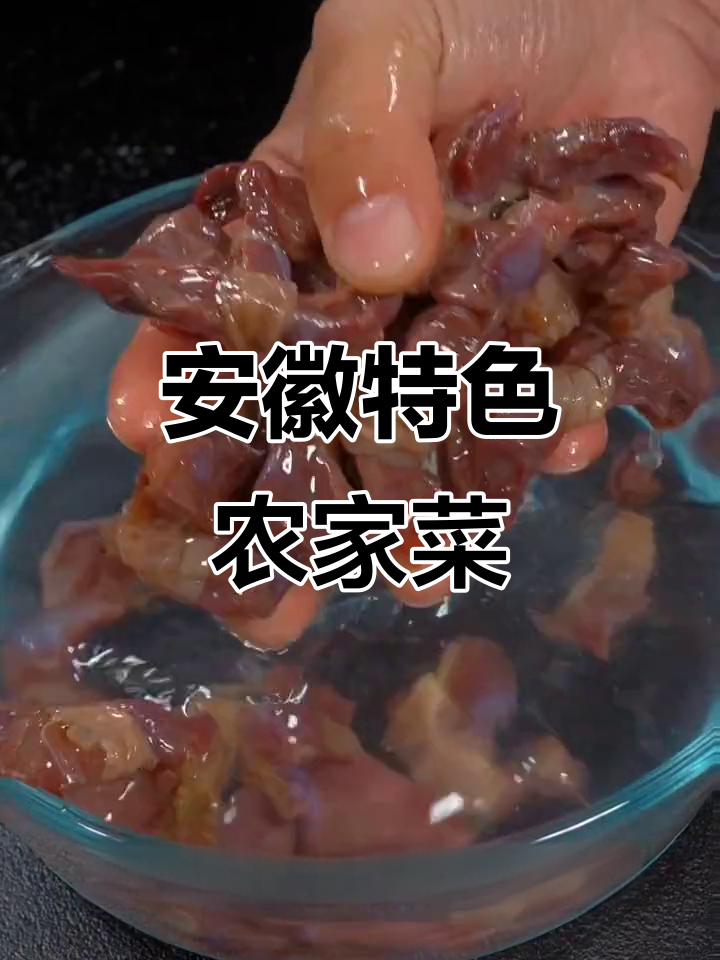 安徽农家土菜，鸭肠配冬笋炒出独特酱香