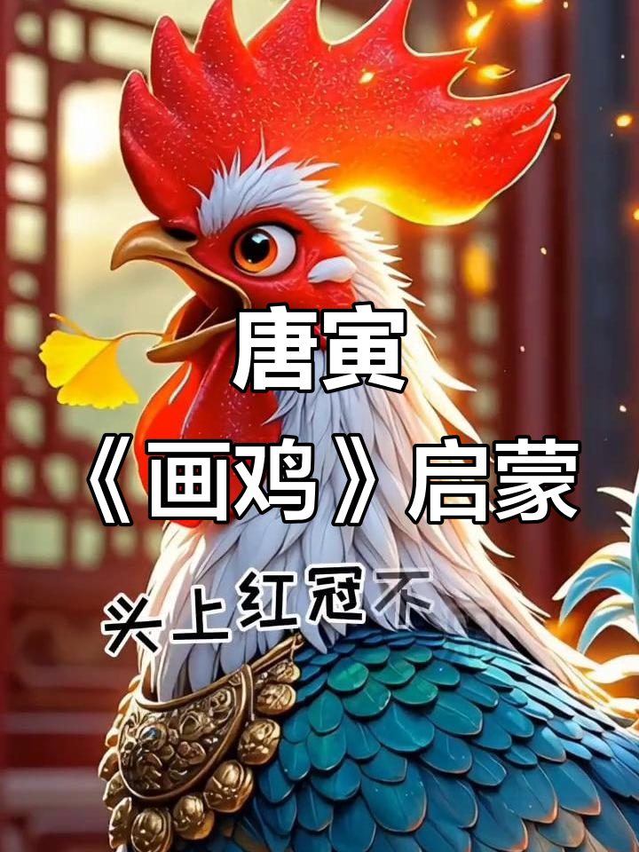 幼儿启蒙古诗：唐寅《画鸡》教你如何勇敢发声