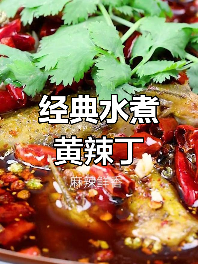 水煮黄辣丁,麻辣风味十足的江湖特色菜