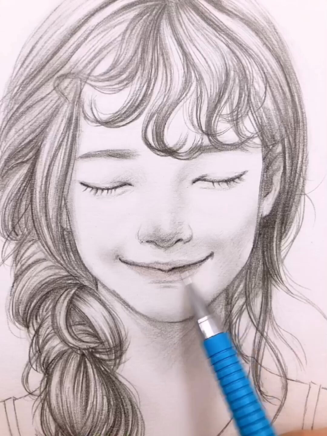 人像素描|铅笔画