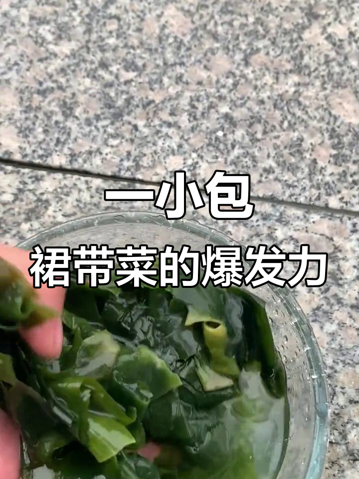 只需一点点裙带菜,泡发后新鲜又美味