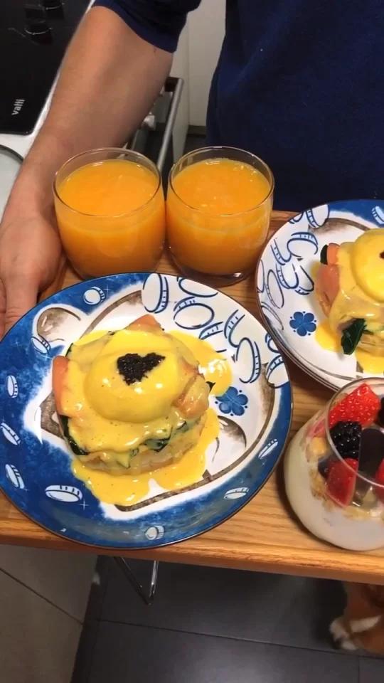 今天的床上早餐