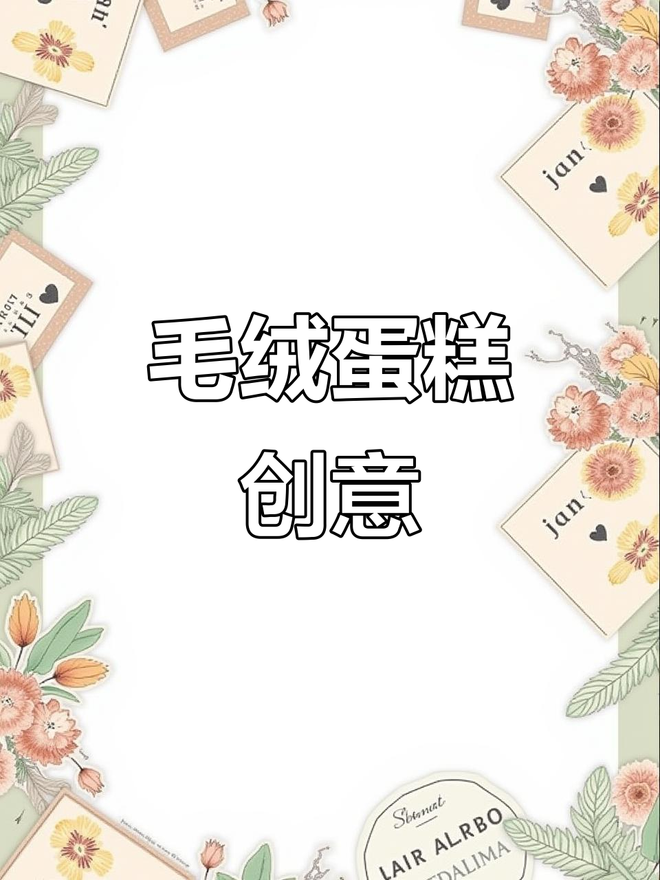 毛绒蛋糕,创意十足,源自美国设计师的独特艺术