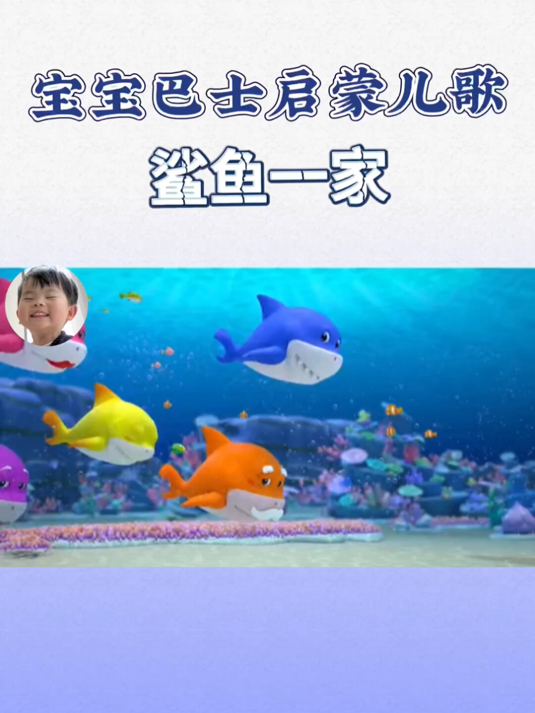 宝宝越听越聪明儿歌～鲨鱼一家