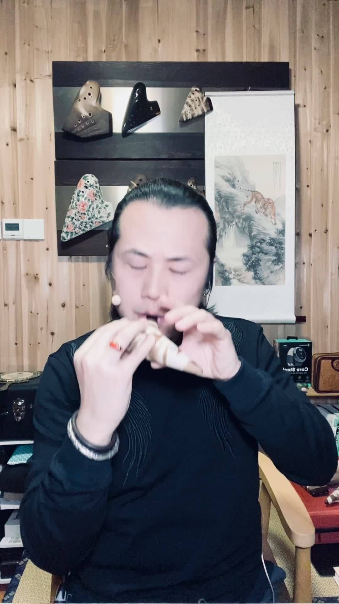 陶笛协奏曲第二乐章片段 解锁F调指法避免交叉指法中带来的不干净的过度音。陶笛