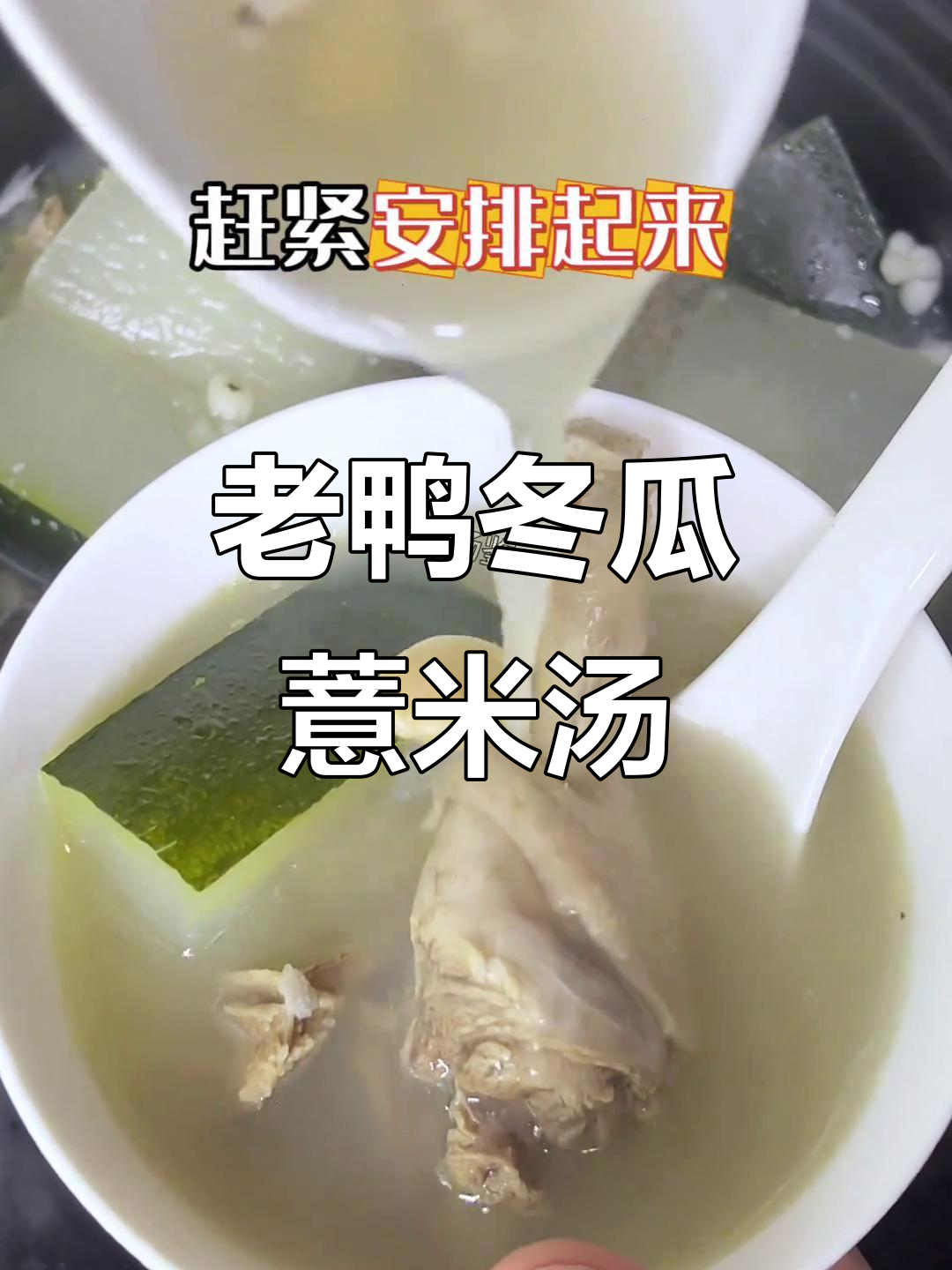 冬瓜薏米老鸭汤,广东经典靓汤,滋补又美味