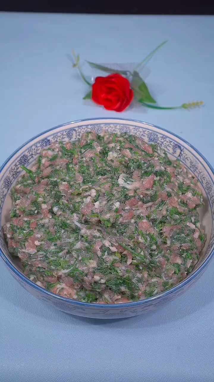 荠菜肉馅的做法,包包子,水饺,馅饼都好吃