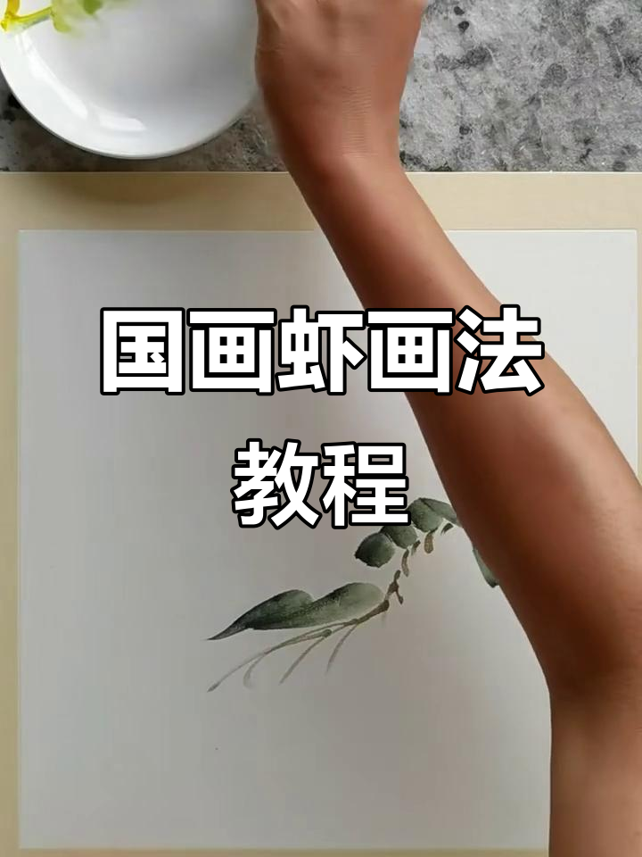 轻松学会国画虾的绘制技巧,步骤详解教你画出栩栩如生的虾