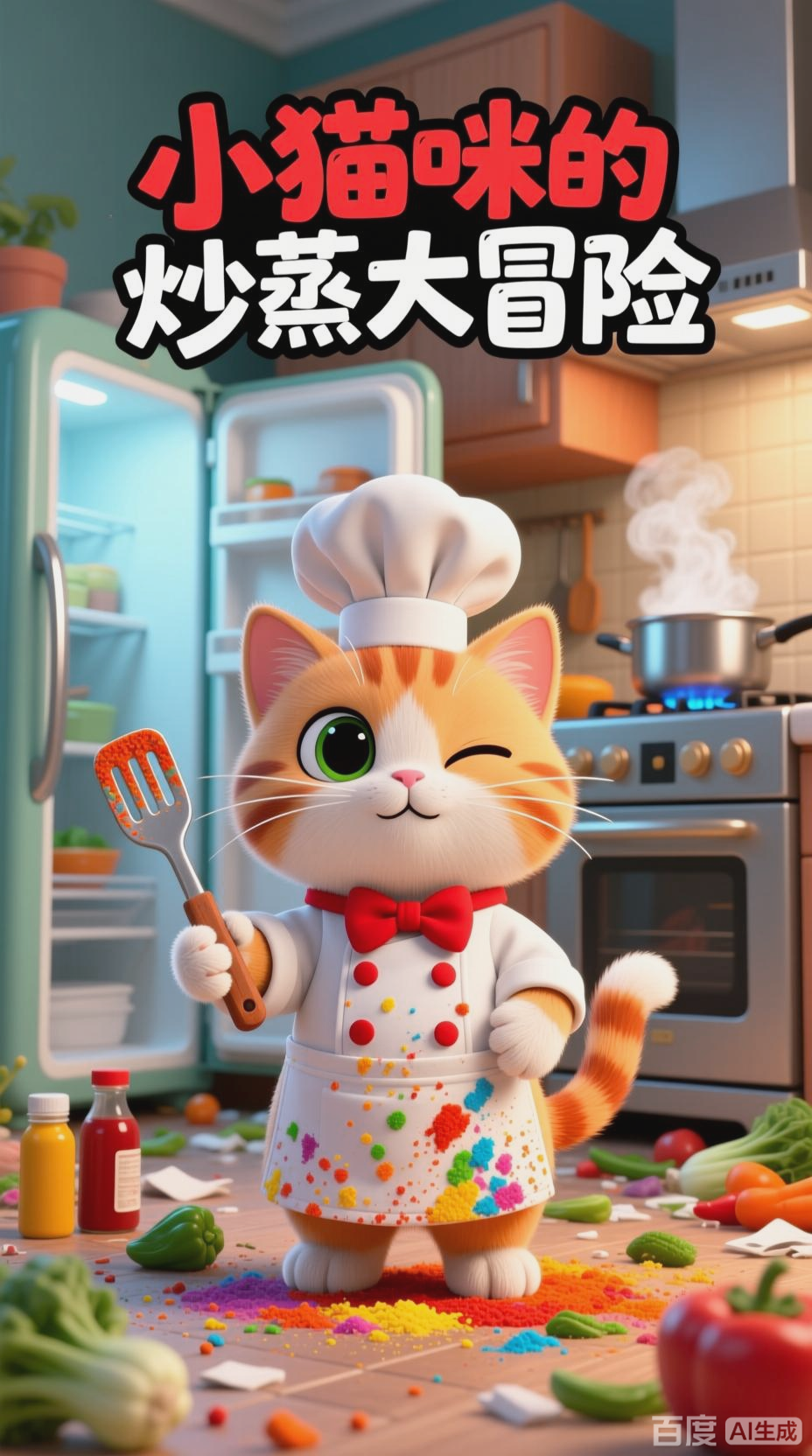 小猫咪的奇妙炒菜之旅