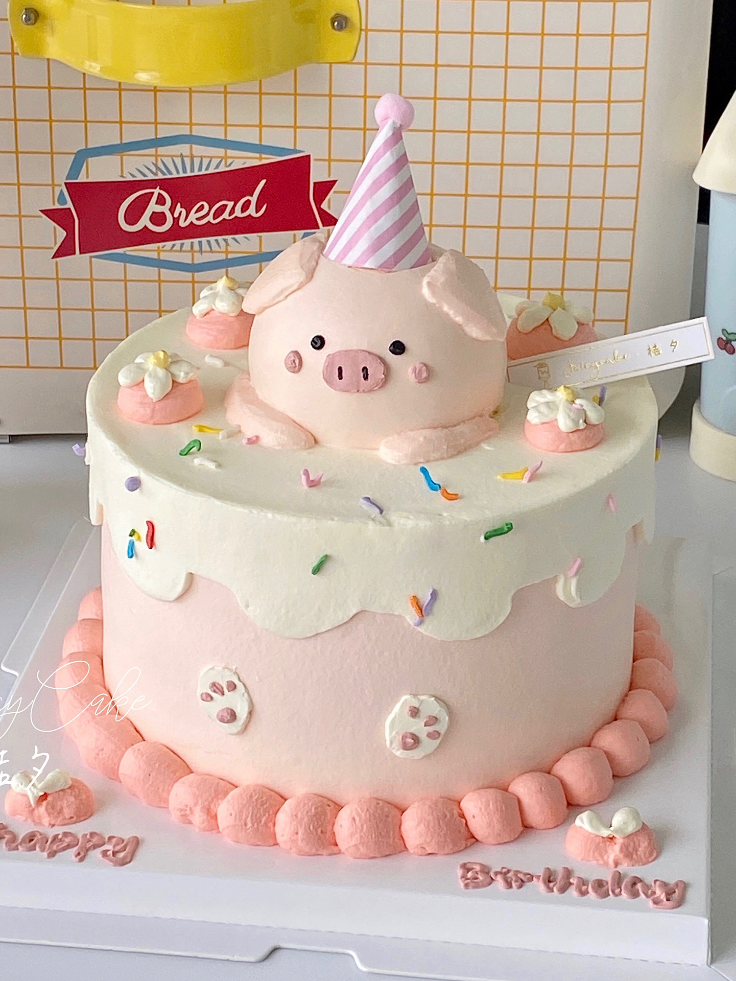 蛋糕制作 可爱小猪猪蛋糕