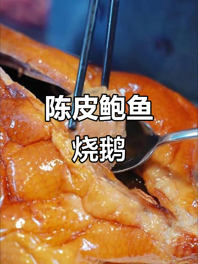 深井烧鹅,陈皮与鲍鱼香气四溢,令人陶醉的美味!