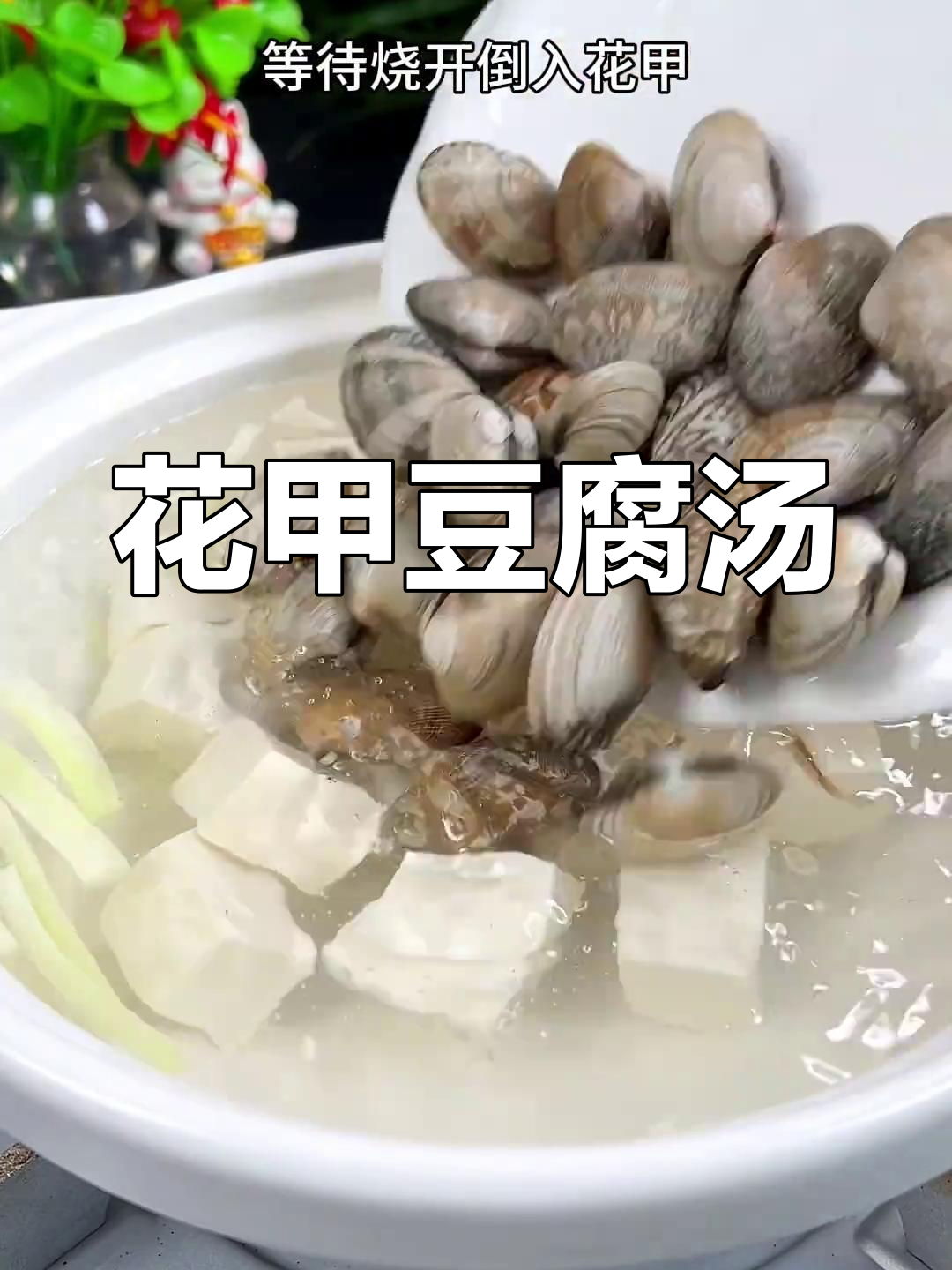 胡椒豆腐花甲汤,辣味十足