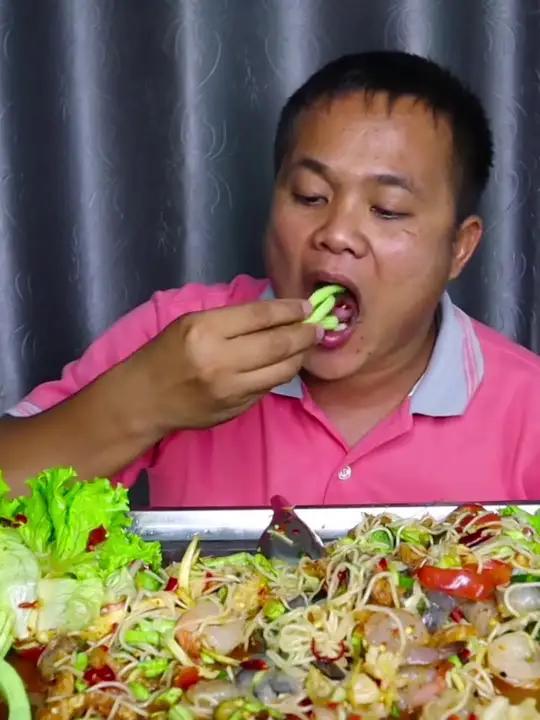 小豆角酸辣凉拌小虎虾米粉 内容启发搜索种草激励计划泰国大叔泰国美食泰国生活