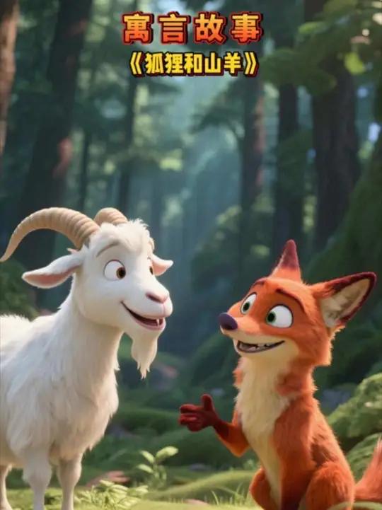 《狐狸和山羊》的故事，狐狸的聪明叫狡猾，山羊的善良叫愚蠢！你挺谁